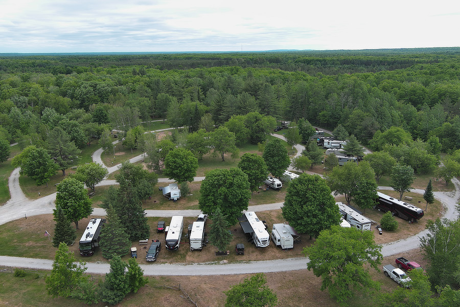 Aerial View of Campground